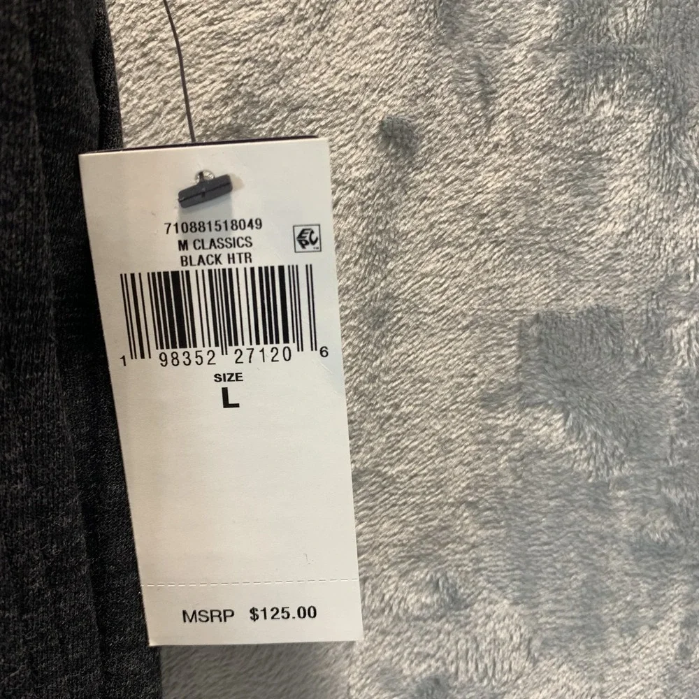 Polo Ralph Lauren Mens Double Knit Jogger Pants L Charcoal Gray Drawstring‎